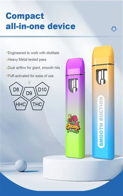 1 ml 2 ml CBD Vaping coloré jetable