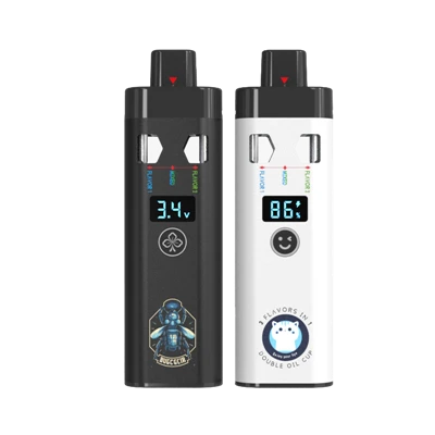 Stylo vape jetable en céramique 510 huile personnalisé 2 * 1 ml avec fabricants et fournisseurs d'affichage à écran intelligent - Vapes bon marché prix jetable vente en gros directe d'usine